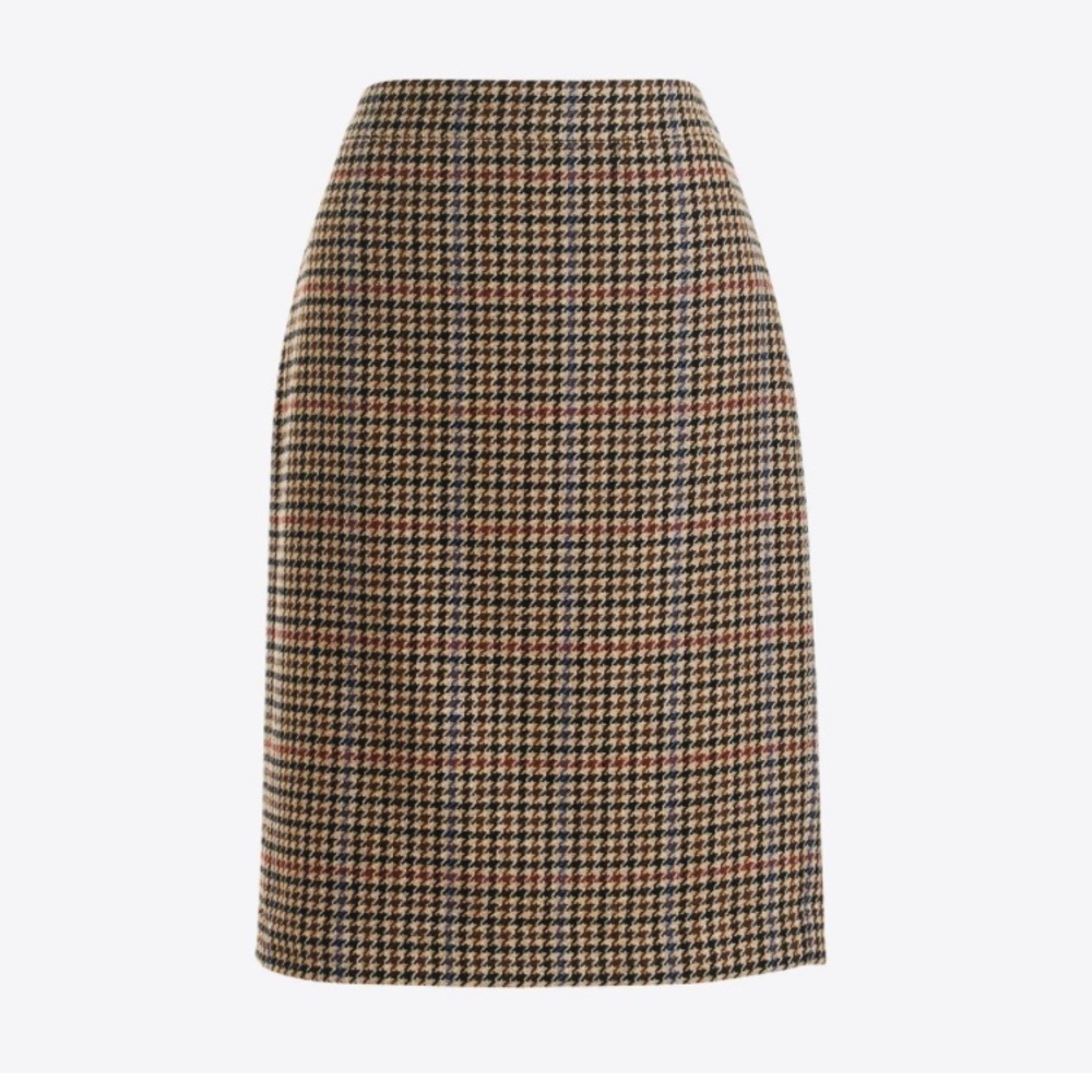 J. Crew Multicolor Plaid A-Line Skirt